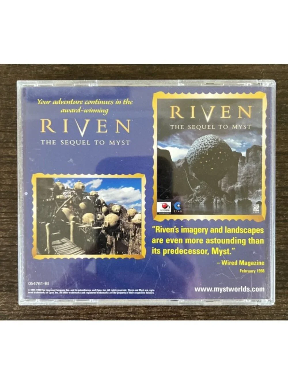 MYST (PC CD-ROM) Vintage Broderbund Video Game Classic Manual Included